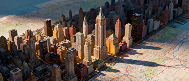 城市天际线模型图片