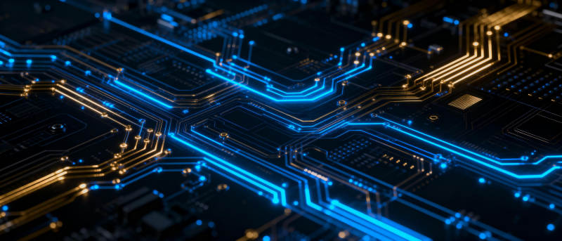 电路板科技光影图片