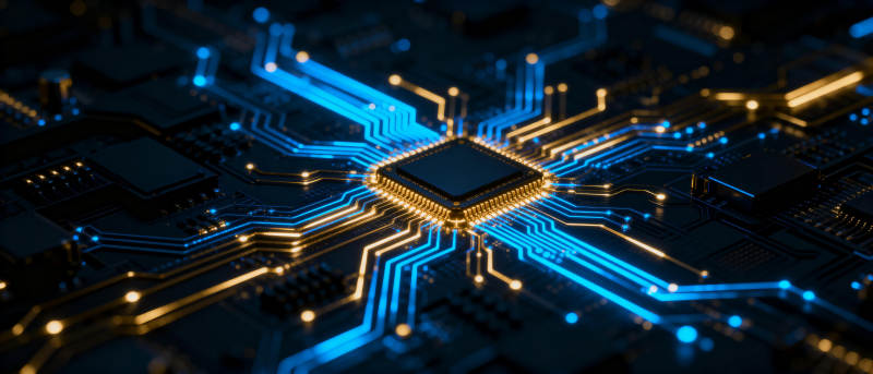 芯片电路光效图图片