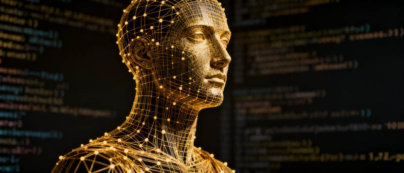 数字人像代码背景图片