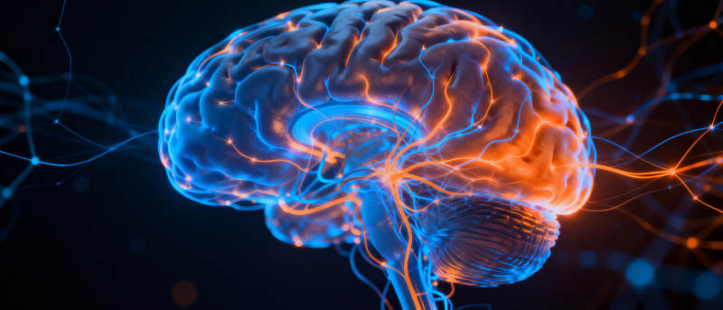 脑神经网络发光图图片