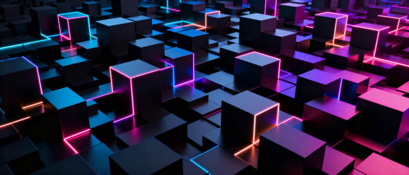 霓虹立方矩阵图片