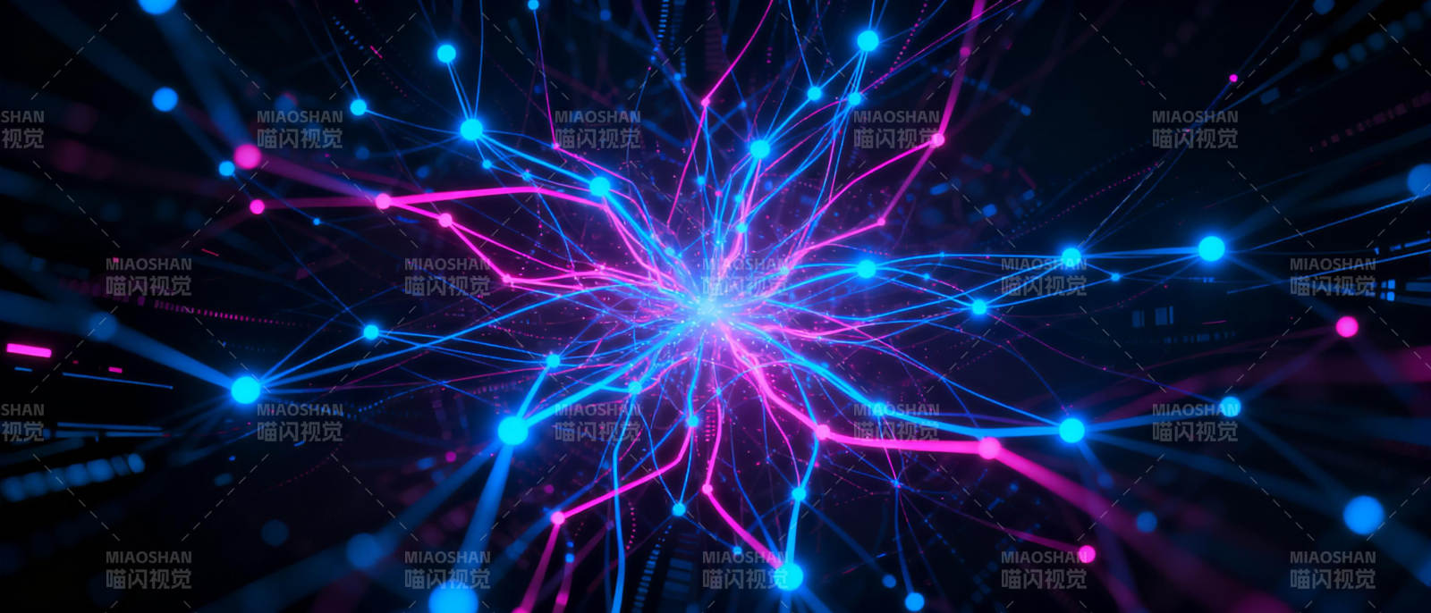 霓虹网络脉冲图片