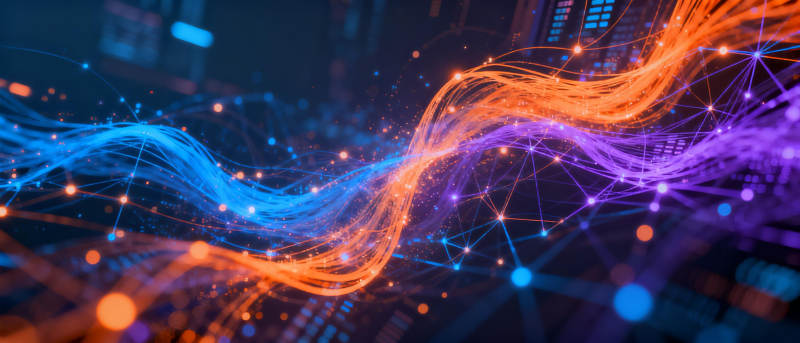 流光溢彩的数字波图片