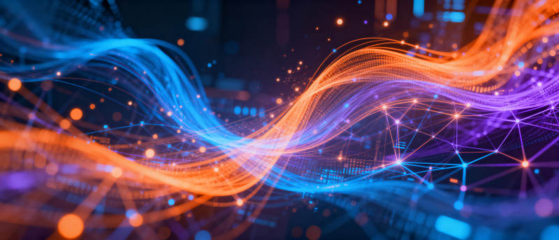 流光溢彩的科技波图片