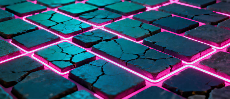 霓虹裂纹地砖图片