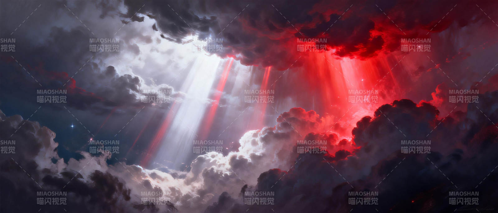 红光破云图片