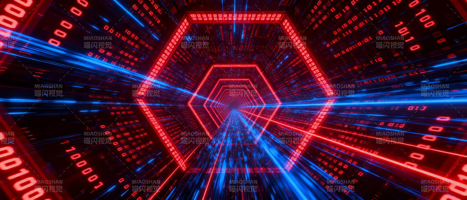 数字隧道未来感图片