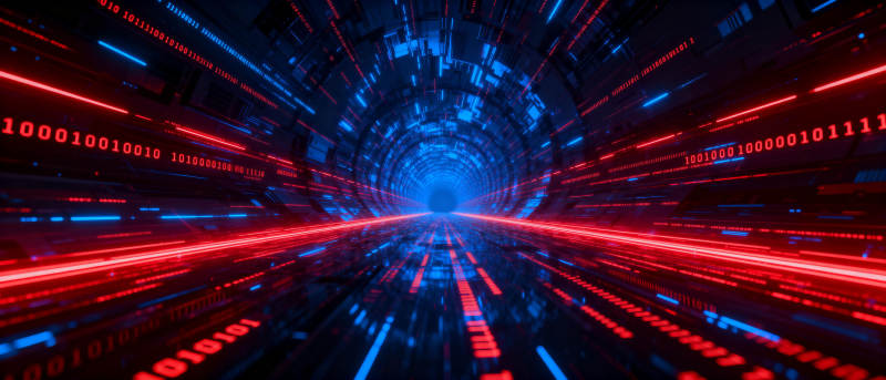 数字隧道穿梭图片