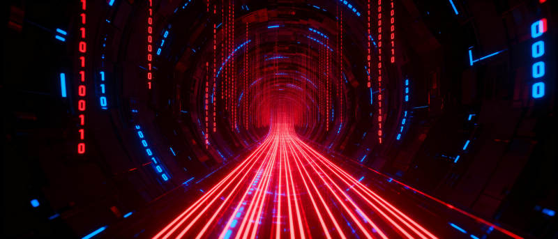 数字隧道光影图片