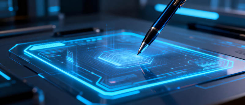 未来科技触控界面图片