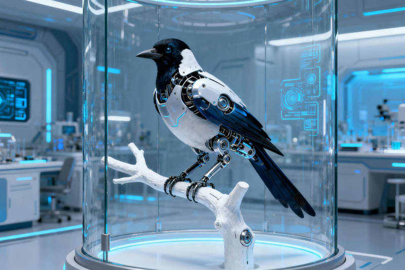 机械乌鸦实验室图片