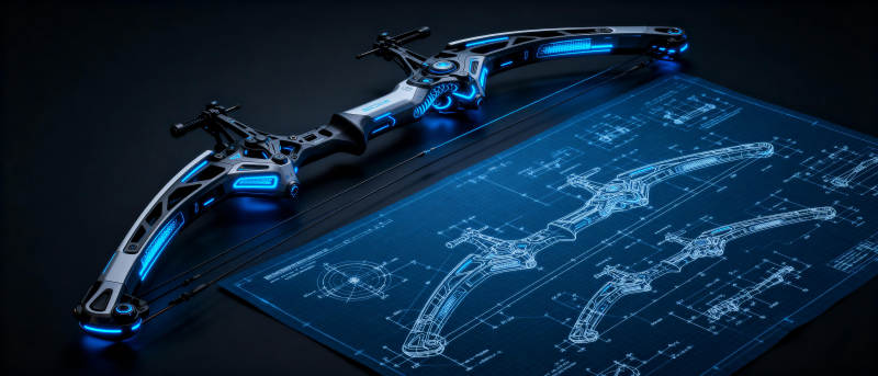 未来科技弓设计图图片