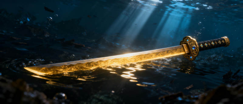 水中金剑光图片