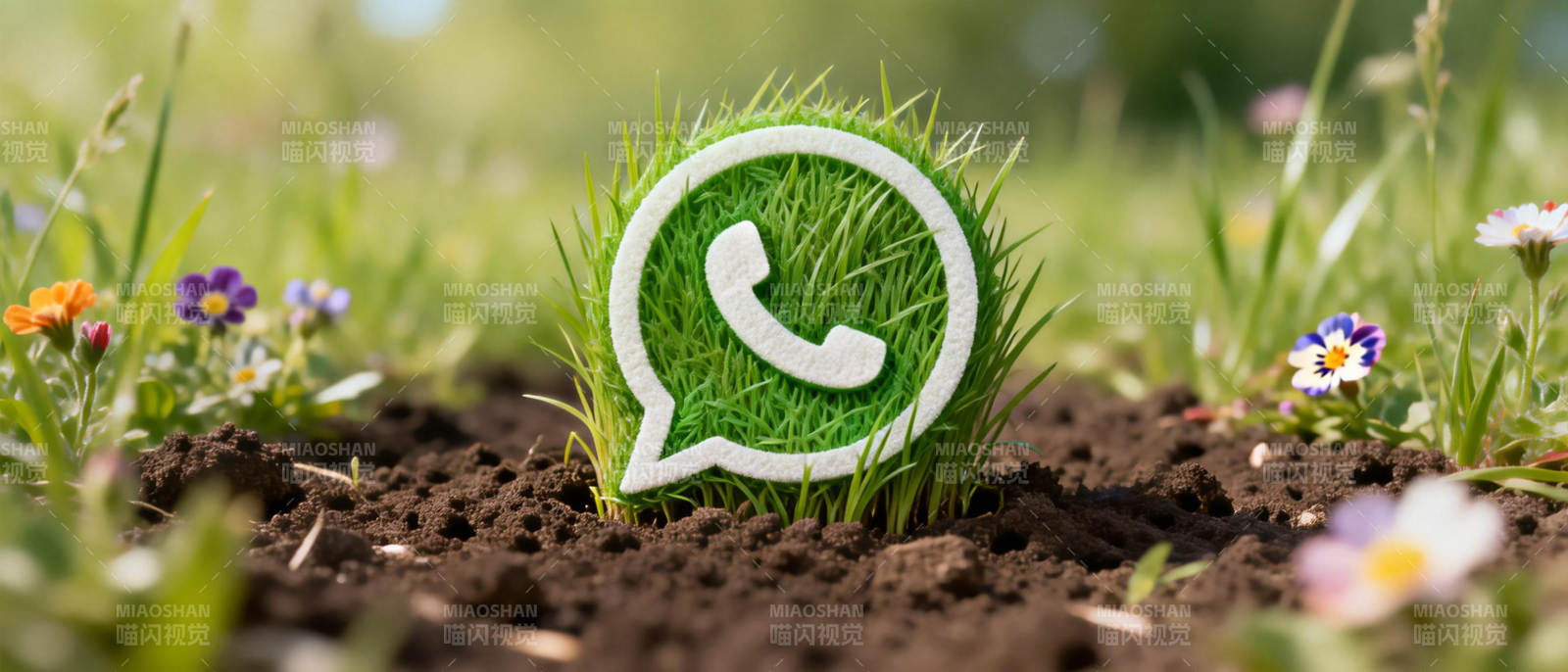 微信绿意盎然图片