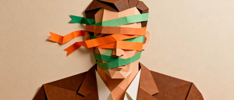 纸艺面具男子图片