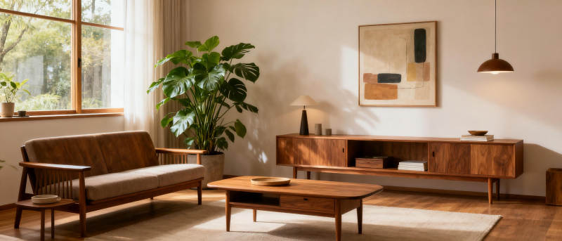 温馨现代客厅一角图片