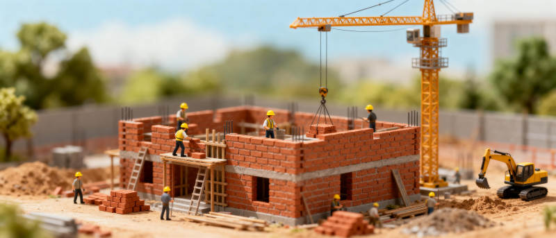 建筑工地模型场景图片