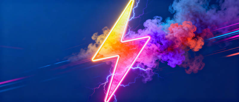 闪电风暴 炫彩瞬间图片