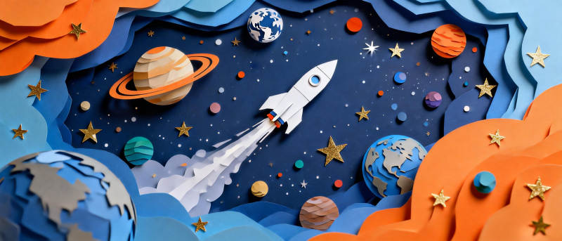 纸艺宇宙探险图片