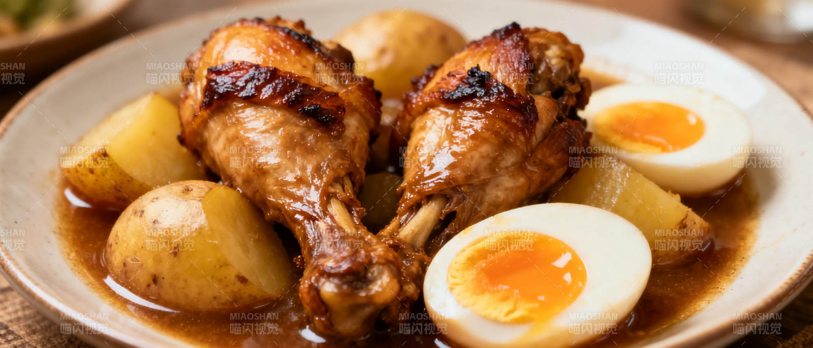 鸡腿炖土豆鸡蛋图片