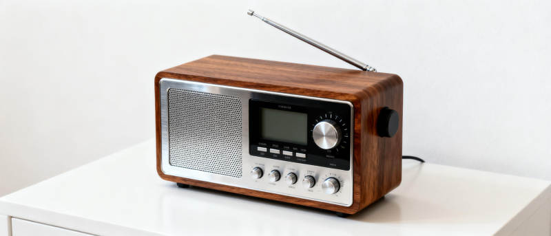 复古木质收音机图片