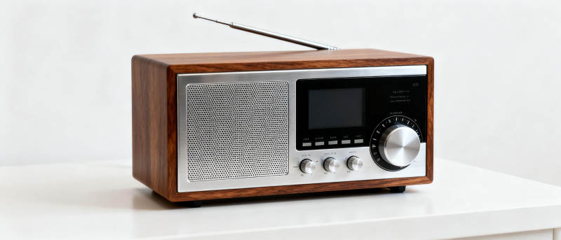 复古木质收音机图片