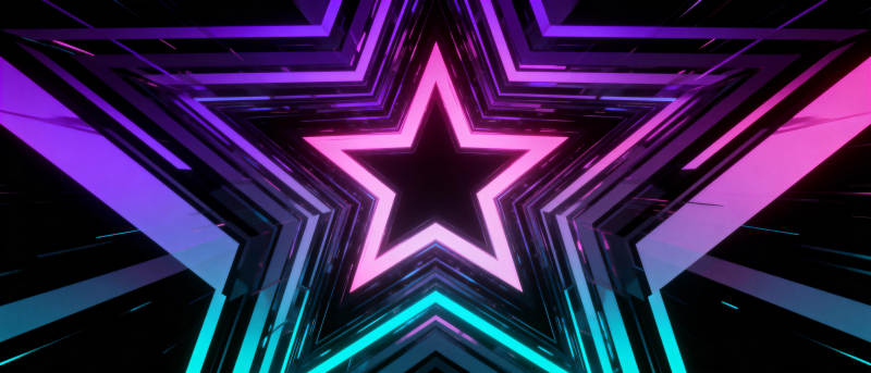 霓虹星辉隧道图片