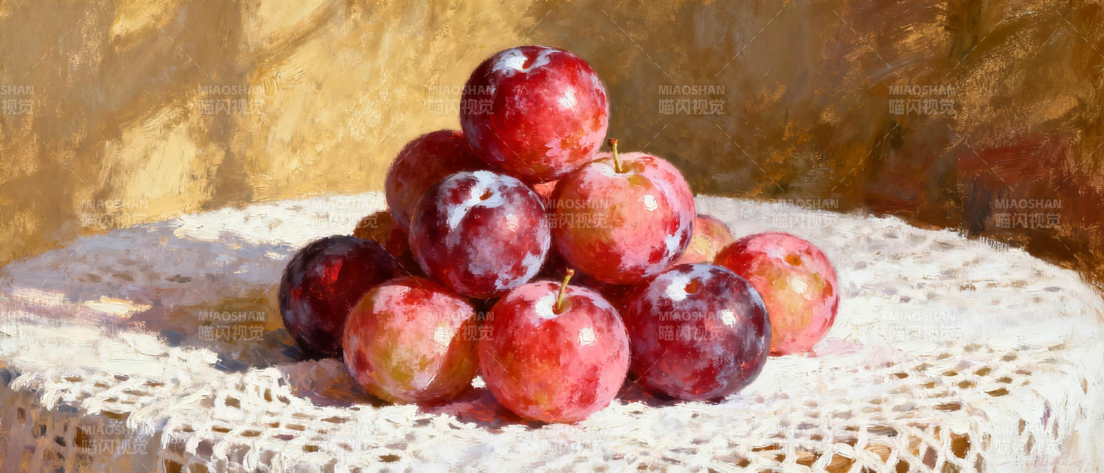 紫红李子堆叠图图片