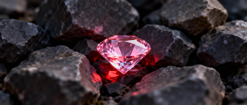 红钻闪耀于石间图片