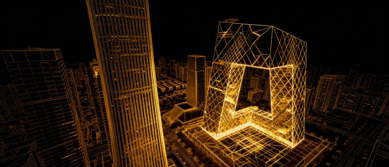 夜幕下的城市之光图片