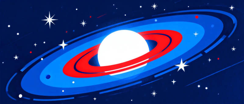 星环星球夜空图片