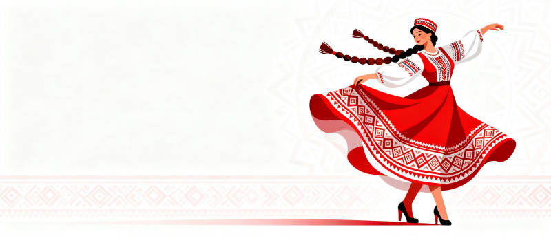 民族舞者翩翩起舞图片