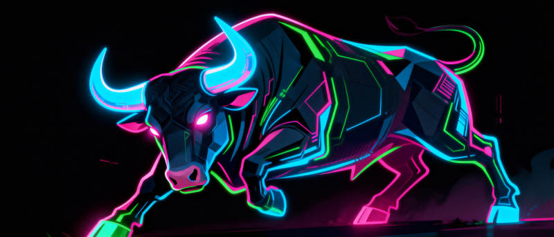 霓虹狂牛图片