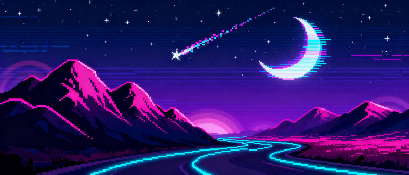 星夜山河图图片