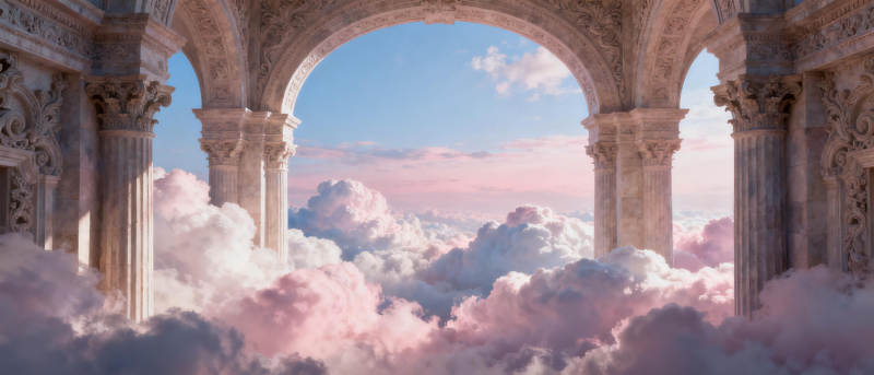 云中仙境拱门图片