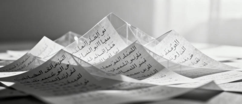 纸山上的阿拉伯文图片