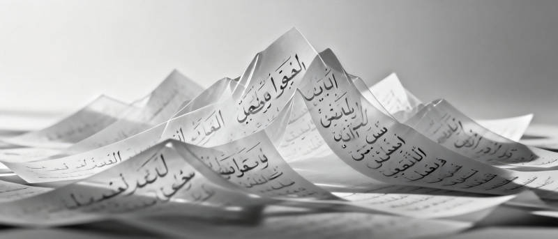 阿拉伯文纸山图片