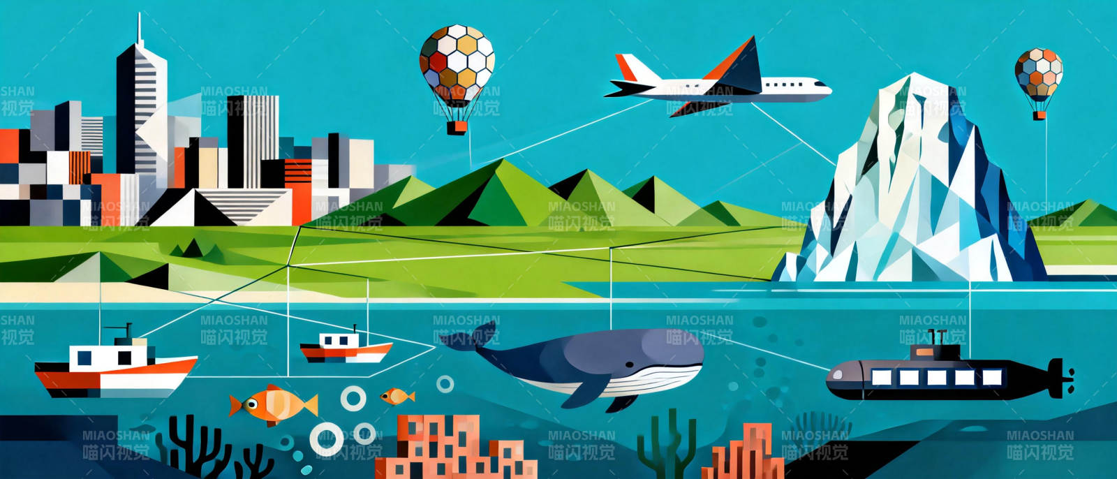 城市与海洋奇观图片