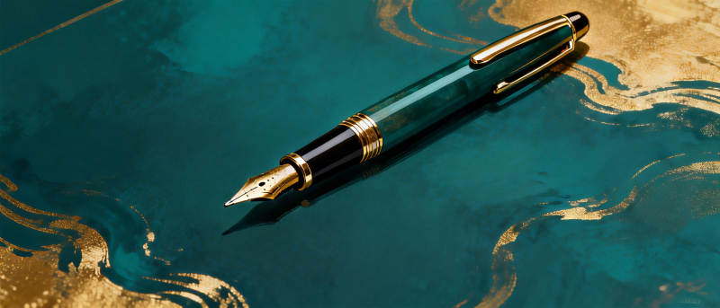 墨色流转 笔尖生辉图片