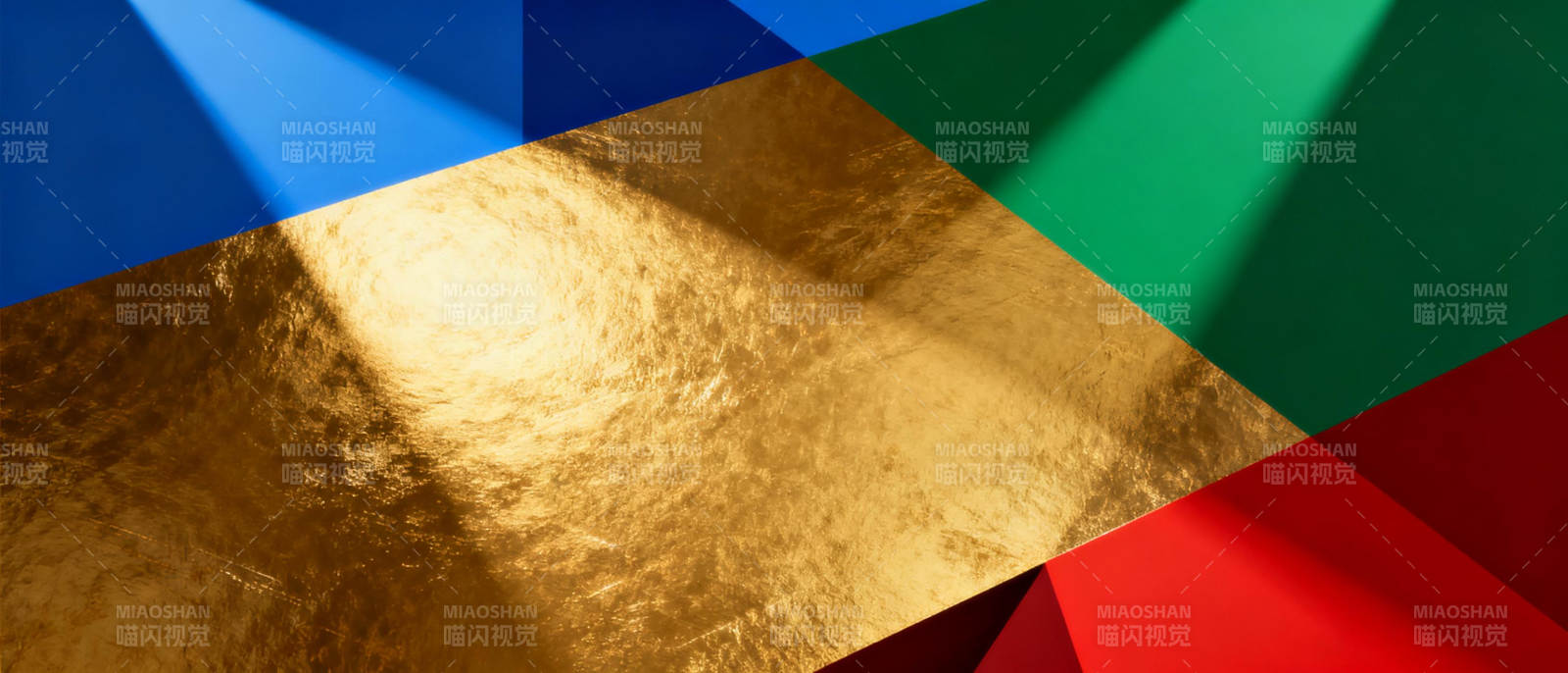 多彩几何光影图片