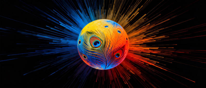 炫彩星球爆发图片