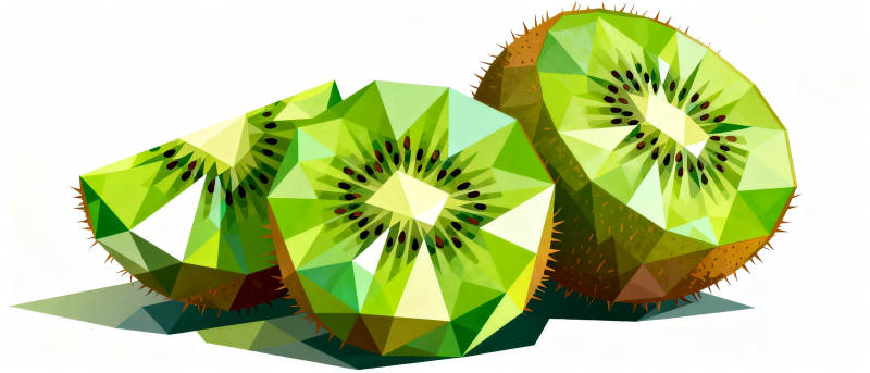 几何风格奇异果图片