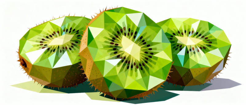 几何风格奇异果图片