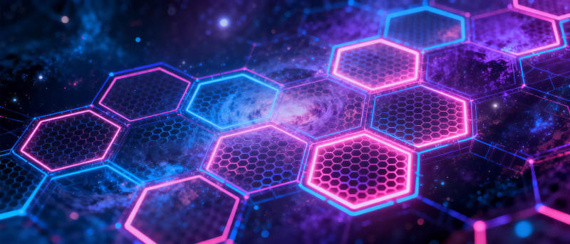 霓虹蜂巢宇宙图片