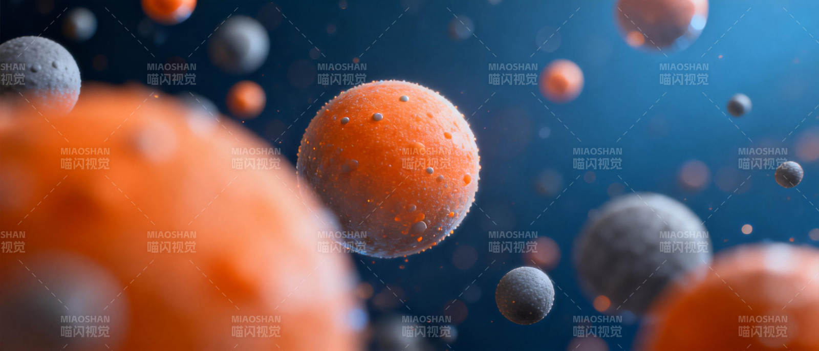 微观世界粒子漂浮图片