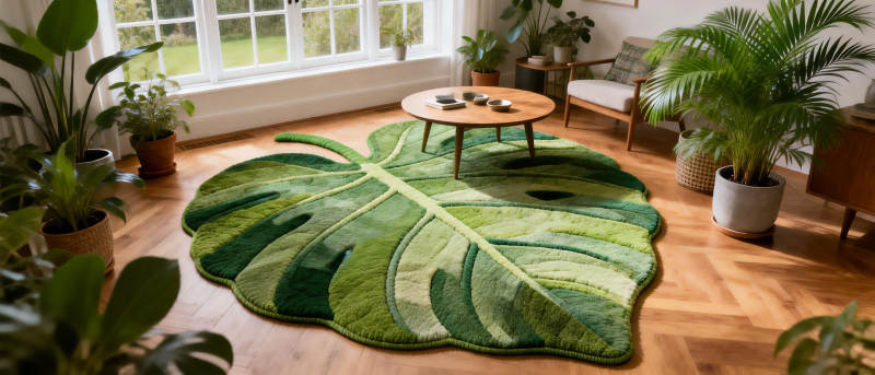绿叶地毯家居装饰图片