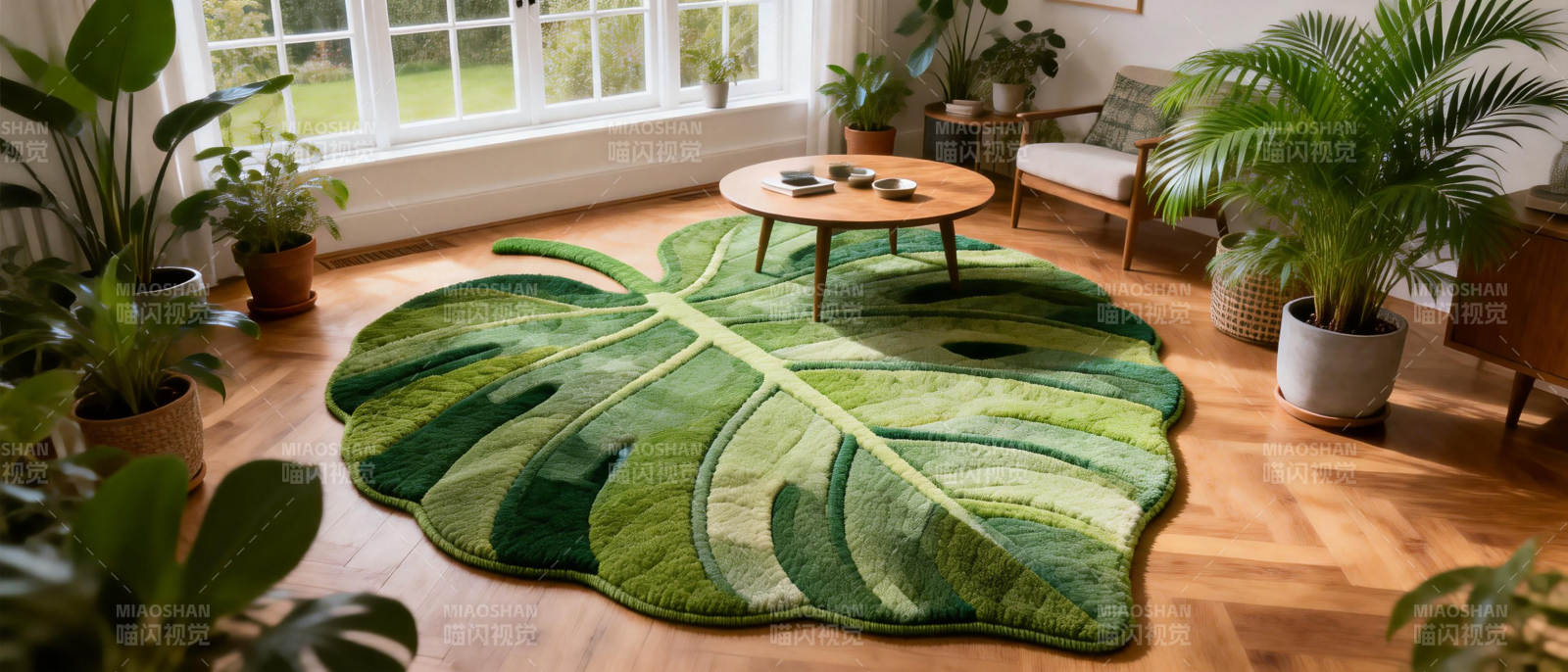 绿叶地毯家居装饰图片