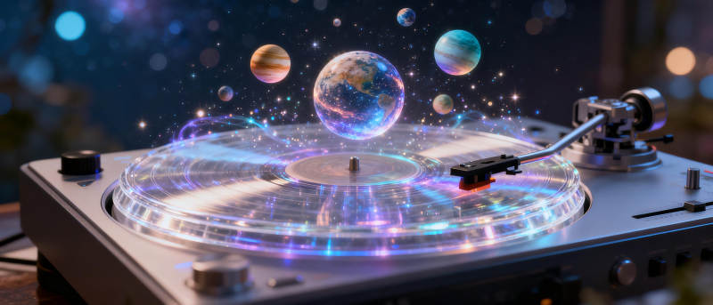 宇宙唱片机图片