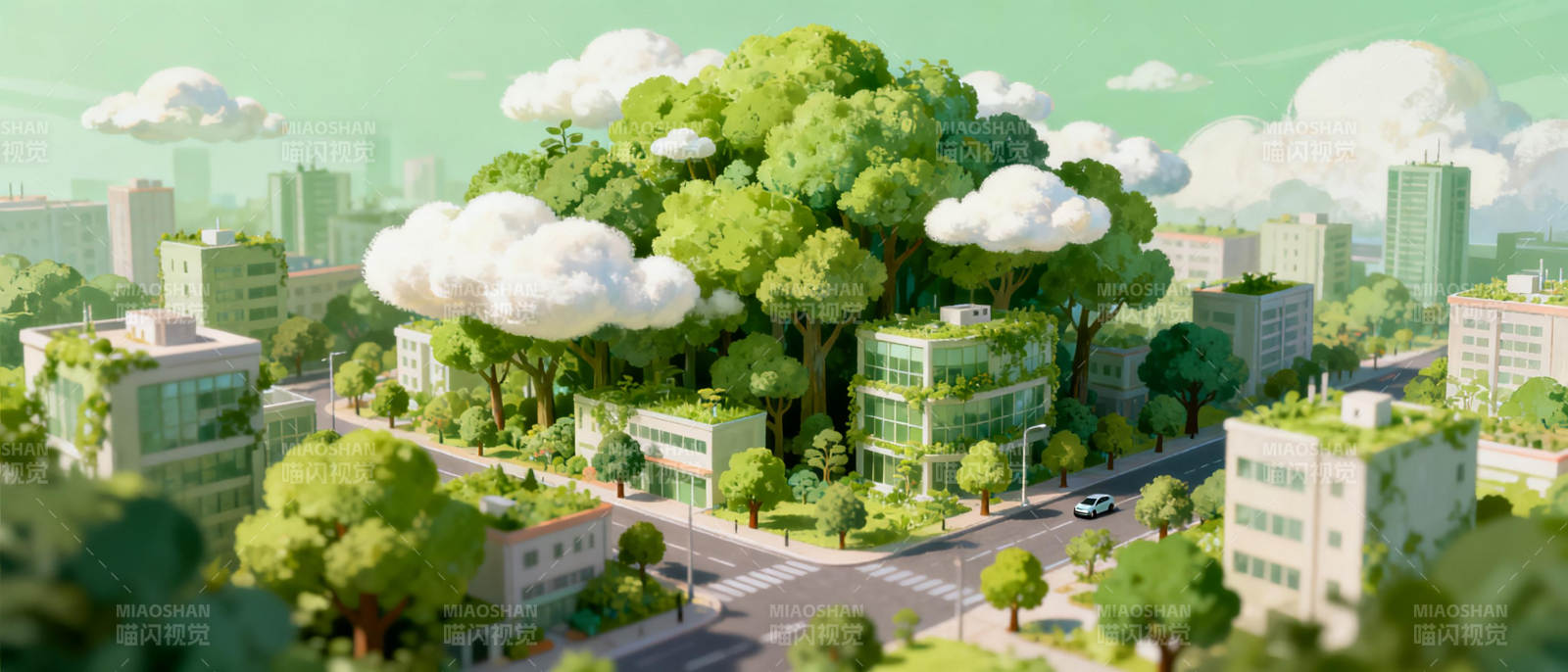 绿色城市 生态家园图片